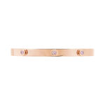 Bracelet Jonc Aleksandra Argent Rose Oxyde De Zirconium - Bracelets joncs Femme | Marc Orian
