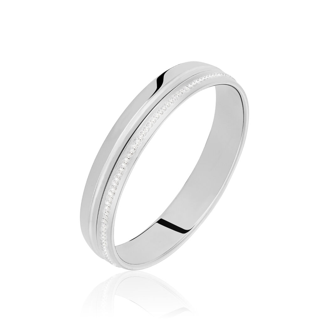 Alliance Or Blanc Perl&eacute; - Alliances duo Unisex | Marc Orian