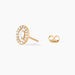 Boucles D'oreilles Puces Classical Plaqué Or Jaune Oxyde De Zirconium - Puces Femme | Marc Orian