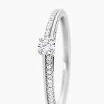Bague Solitaire Alexandra Or Blanc Diamant - Solitaires Femme | Marc Orian
