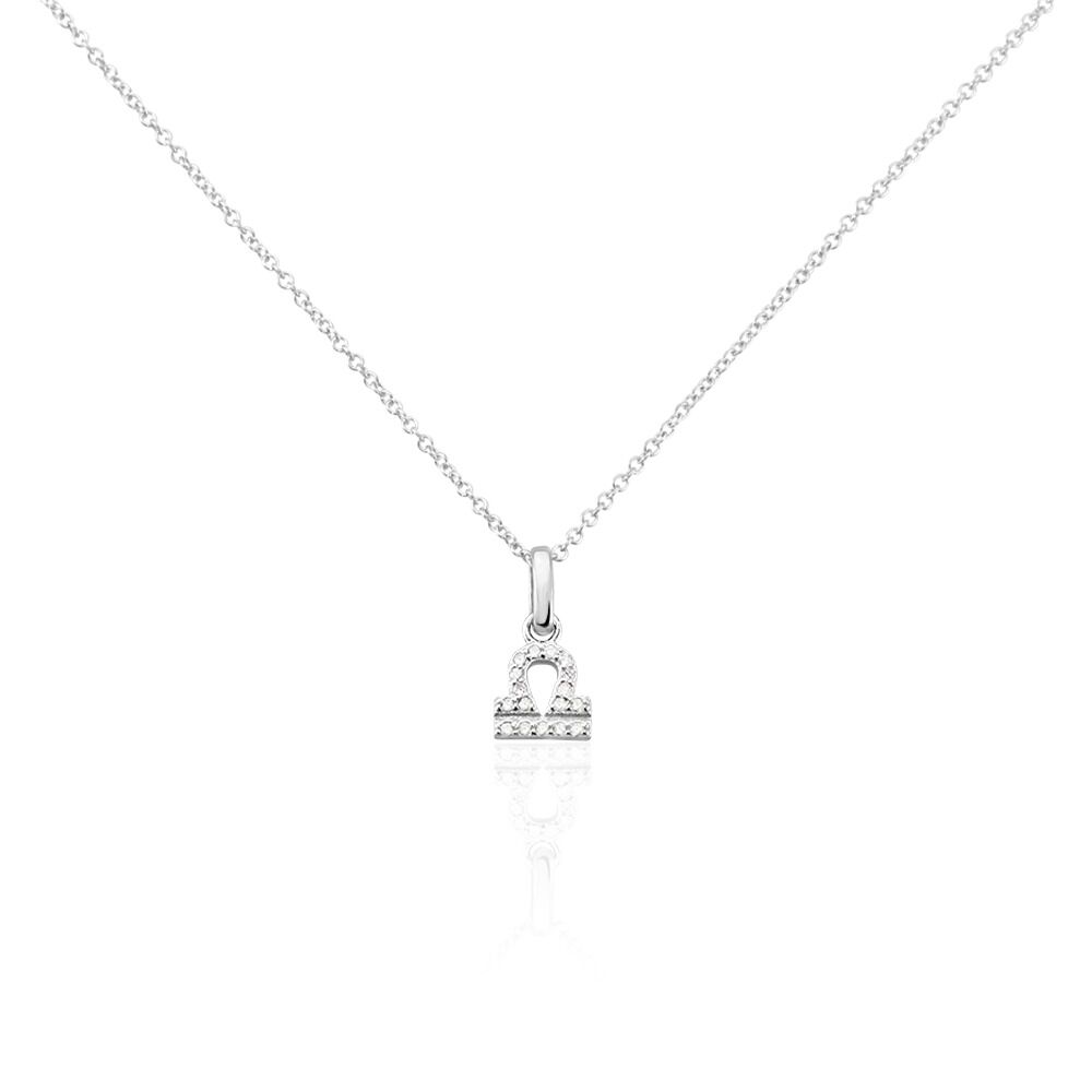 Collier Astra Argent Blanc Oxyde De Zirconium - Colliers avec pierres Femme | Marc Orian