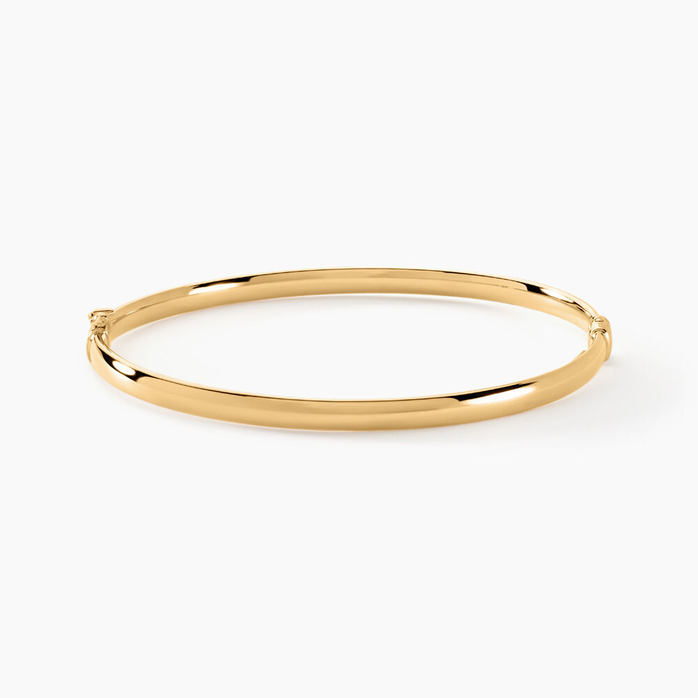 Bracelet Jonc Cynthia Fil Plat Lisse Or Jaune - Bracelets joncs Femme | Marc Orian