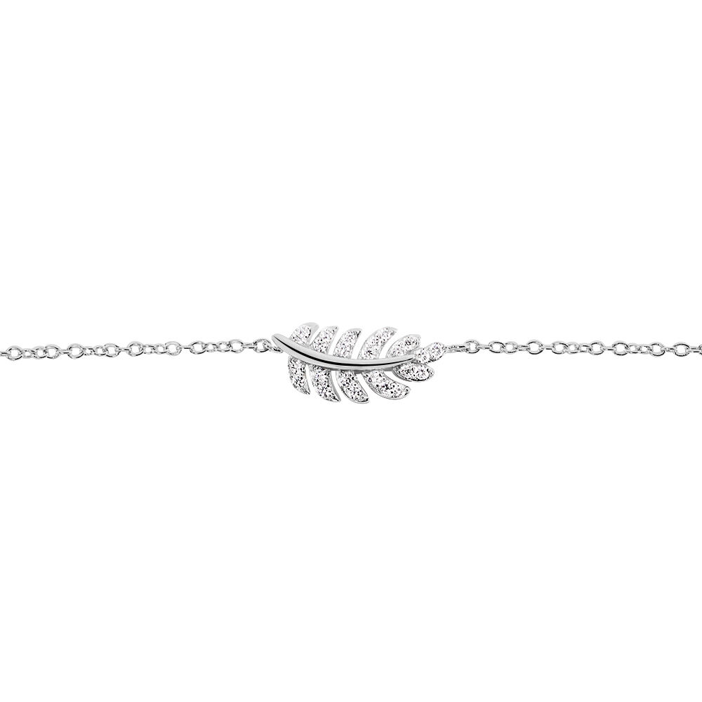 Bracelet Aleyna Argent Blanc Oxyde De Zirconium - Bracelets chaînes Femme | Marc Orian