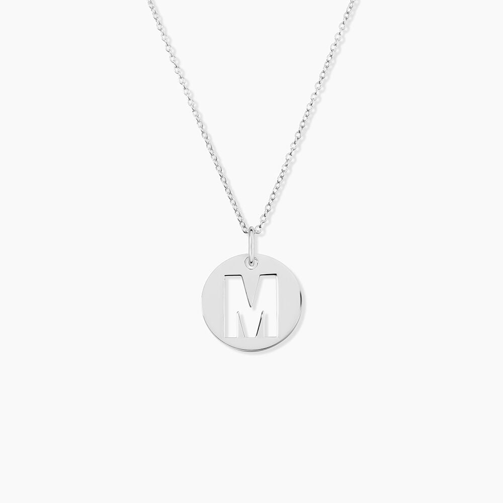 Pendentif Elio M Argent Blanc - Bijoux fantaisie Famille | Marc Orian