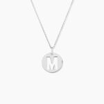 Pendentif Elio M Argent Blanc - Bijoux fantaisie Famille | Marc Orian