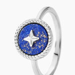 Bague Izarra Argent Blanc Lapis Lazuli - Bijoux fantaisie Femme | Marc Orian