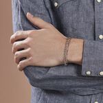Bracelet Argent Blanc Livio - Bracelets mailles Homme | Marc Orian
