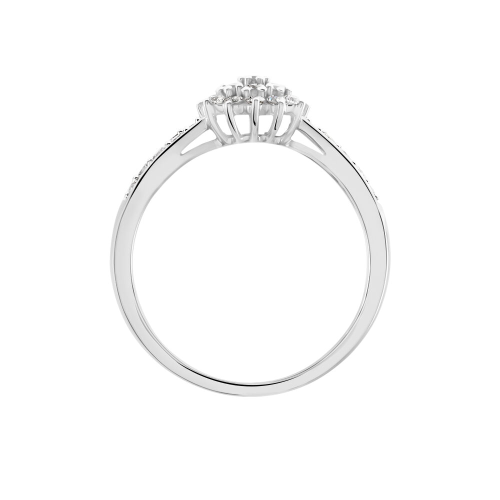 Bague Chouvia Or Blanc Diamant Synth&eacute;tique - Bagues fian&ccedil;ailles Femme | Marc Orian