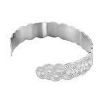 Bracelet Jonc Imagine Florette Acier Blanc - Bracelets joncs Femme | Marc Orian