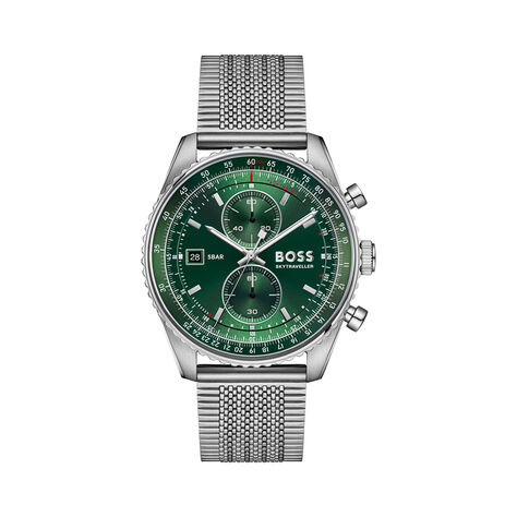 Montre Hugo Boss Skytraveller Pro Vert - Montres &eacute;tanches Homme | Marc Orian
