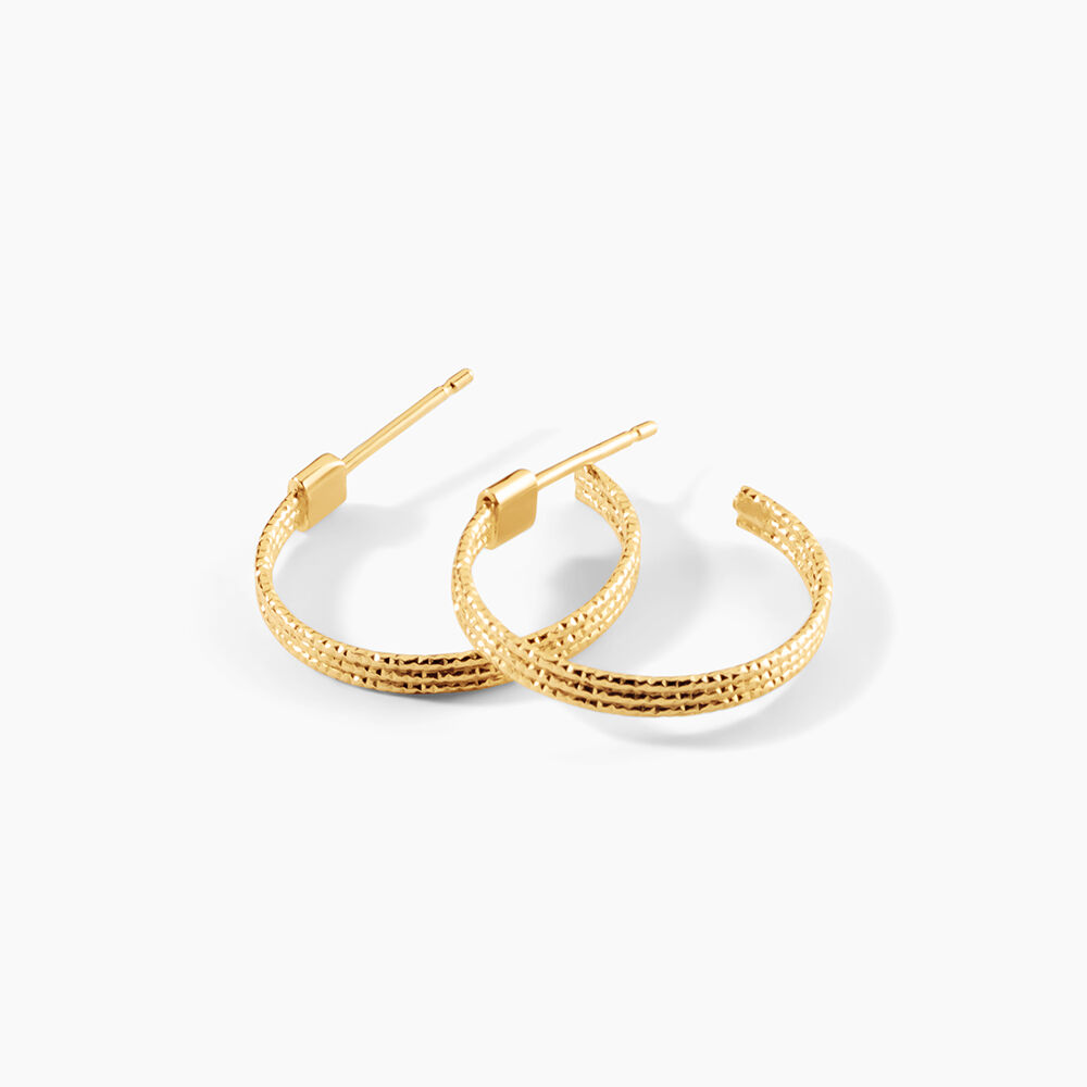 Cr&eacute;oles Mattilda Argent Dor&eacute; A L'Or 750/1000 - Cr&eacute;oles Femme | Marc Orian