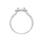 Bague Adrienne Or Blanc Oxyde De Zirconium - Solitaires Femme | Marc Orian