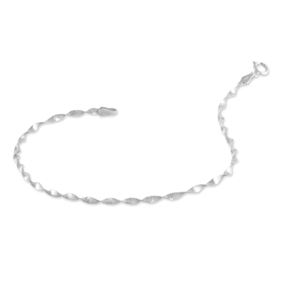 Bracelet Izar Torsadee Or Blanc - Bracelets chaînes Femme | Marc Orian