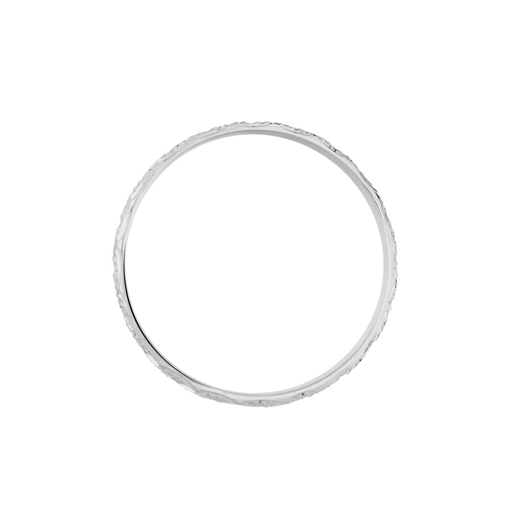 Alliance Ginny Ruban Plat Or Blanc - Alliances duo Unisex | Marc Orian