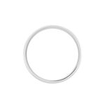 Alliance Cheryn Ruban Plat Argent Blanc - Alliances duo Famille | Marc Orian