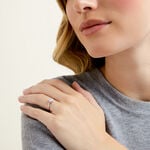 Bague Liz Argent Blanc Oxyde De Zirconium - Solitaires Femme | Marc Orian