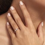 Bague Solitaire Flora Or Blanc Diamant - Solitaires Femme | Marc Orian