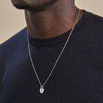 Pendentif Axelia Argent Blanc - Bijoux personnalis&eacute;s Famille | Marc Orian