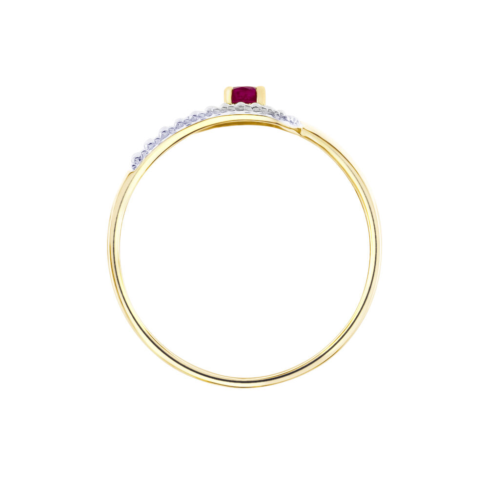 Bague Or Jaune Karmele Rubis - Bagues vintage Femme | Marc Orian