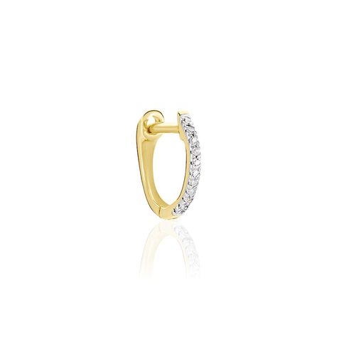 Créole Unitaire Aryanna Or Jaune Diamant - Piercings d'oreilles Famille | Marc Orian