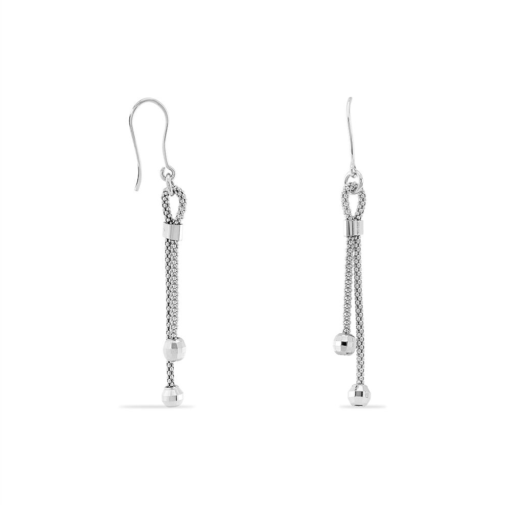 Boucles D'oreilles Pendantes Magel Argent Blanc - Pendantes Femme | Marc Orian