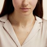Collier Hildana Or Blanc Oxyde De Zirconium - Colliers solitaires Femme | Marc Orian