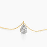 Collier Pear C Or Jaune Diamant - Colliers avec pierres Femme | Marc Orian