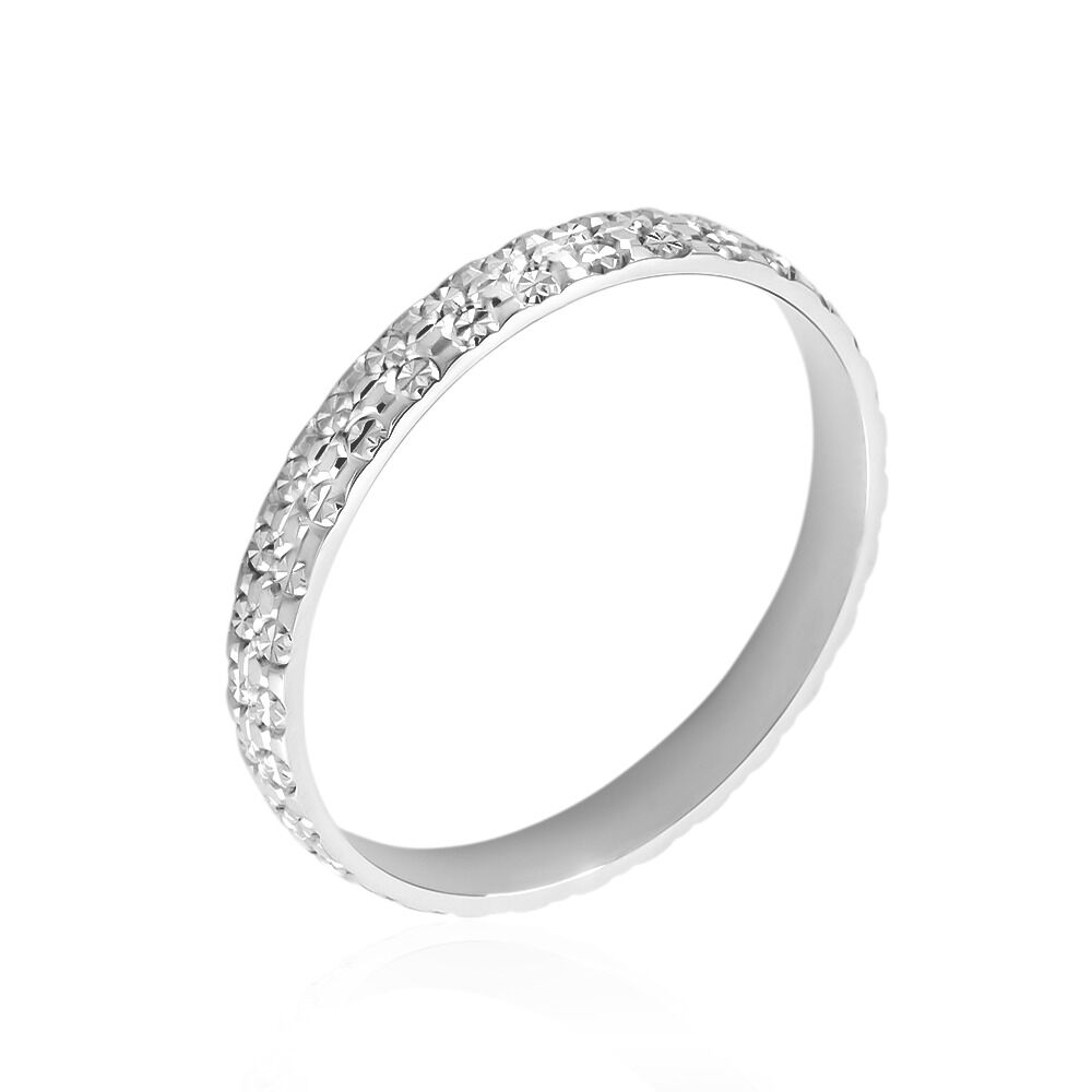 Alliance Roxie Demi Jonc Classique Or Blanc - Alliances duo Femme | Marc Orian