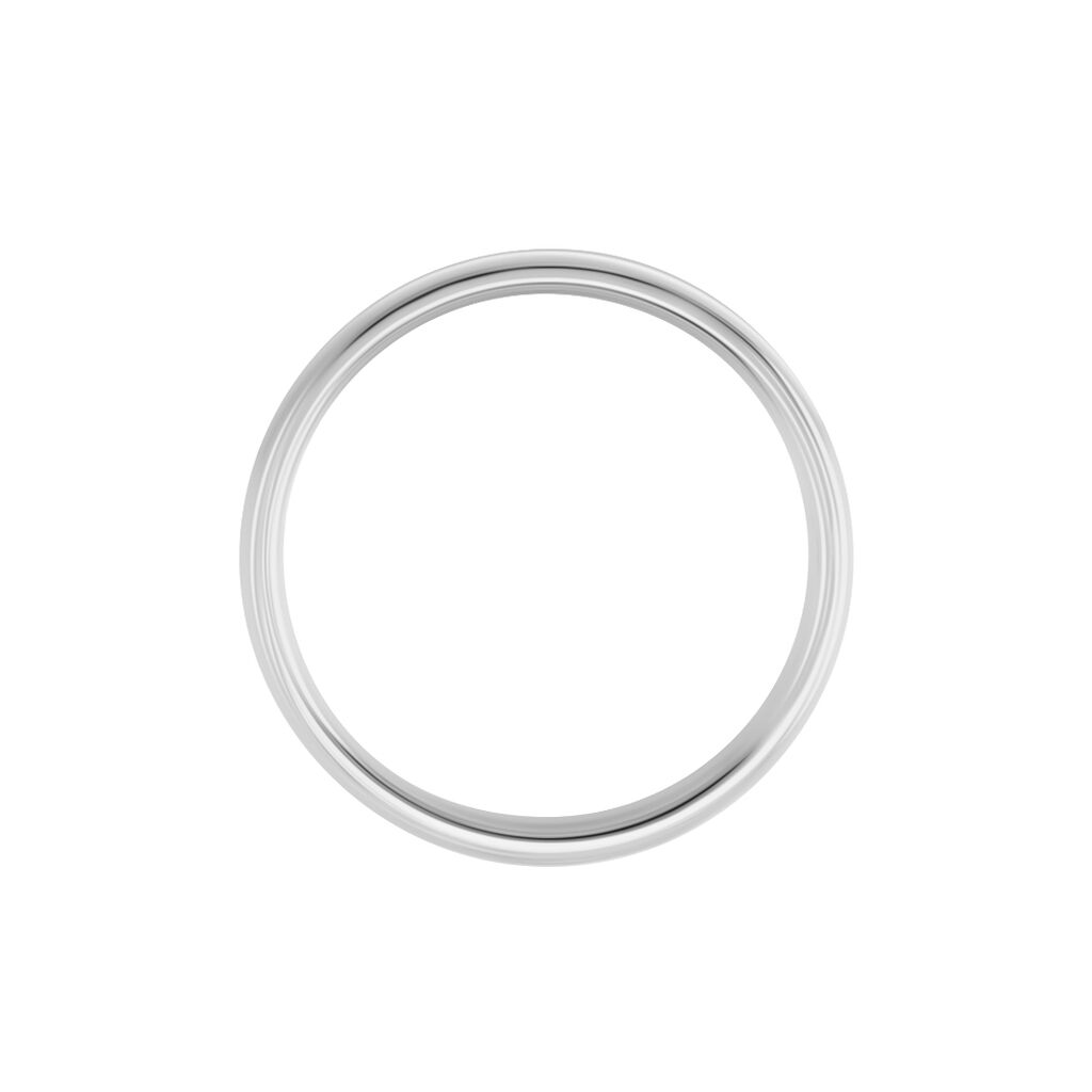 Alliance Sirona Demi Jonc Confort Or Blanc - Alliances Famille | Marc Orian