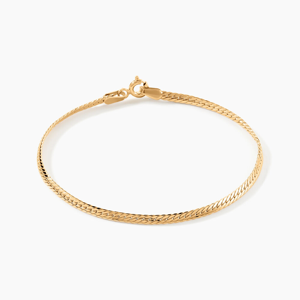 Bracelet Or Jaune Izel Maille Anglaise - Bracelets mailles Femme | Marc Orian
