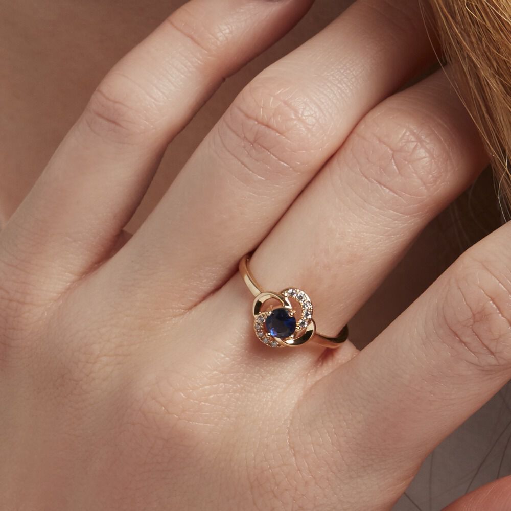 Bague Jaana Plaqué Or Jaune Verre Oxyde De Zirconium - Bagues avec pierre Femme | Marc Orian