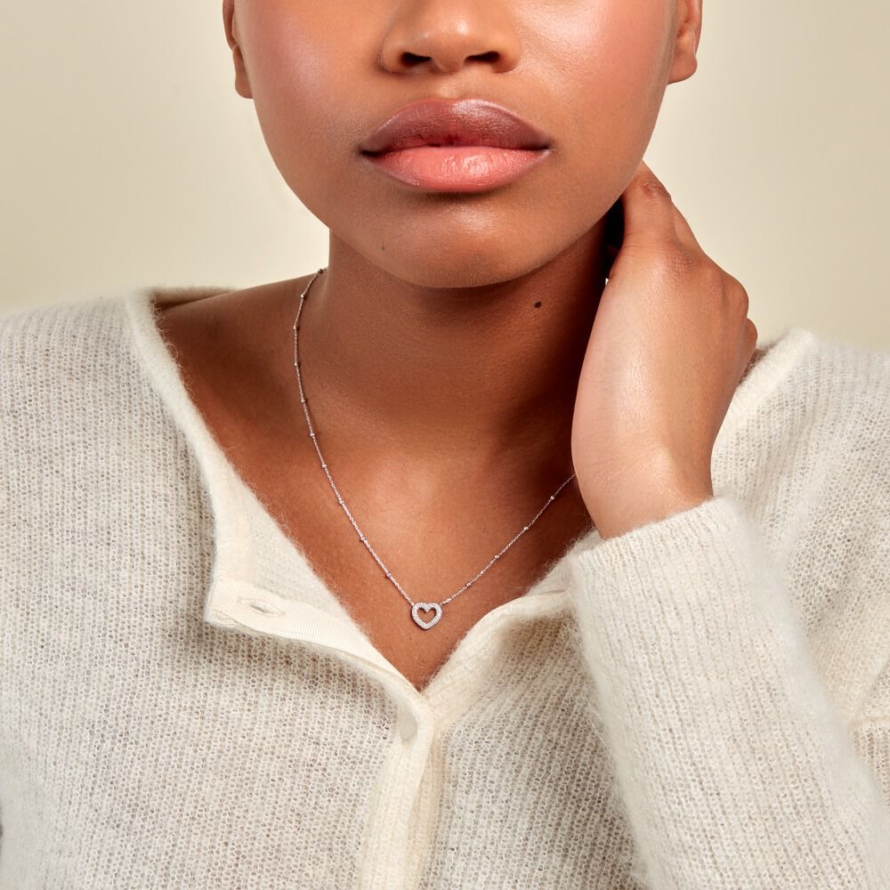 Collier Aella Argent Blanc - Colliers Femme | Marc Orian