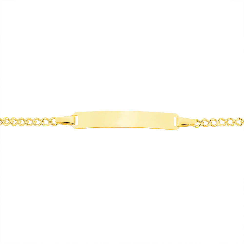 Bracelet Identité Etheline Maille Gourmette Or Jaune - Gourmettes Enfant | Marc Orian