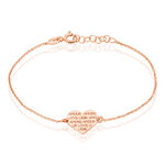 Bracelet Lettre Argent Rose - Bracelets fantaisie Femme | Marc Orian