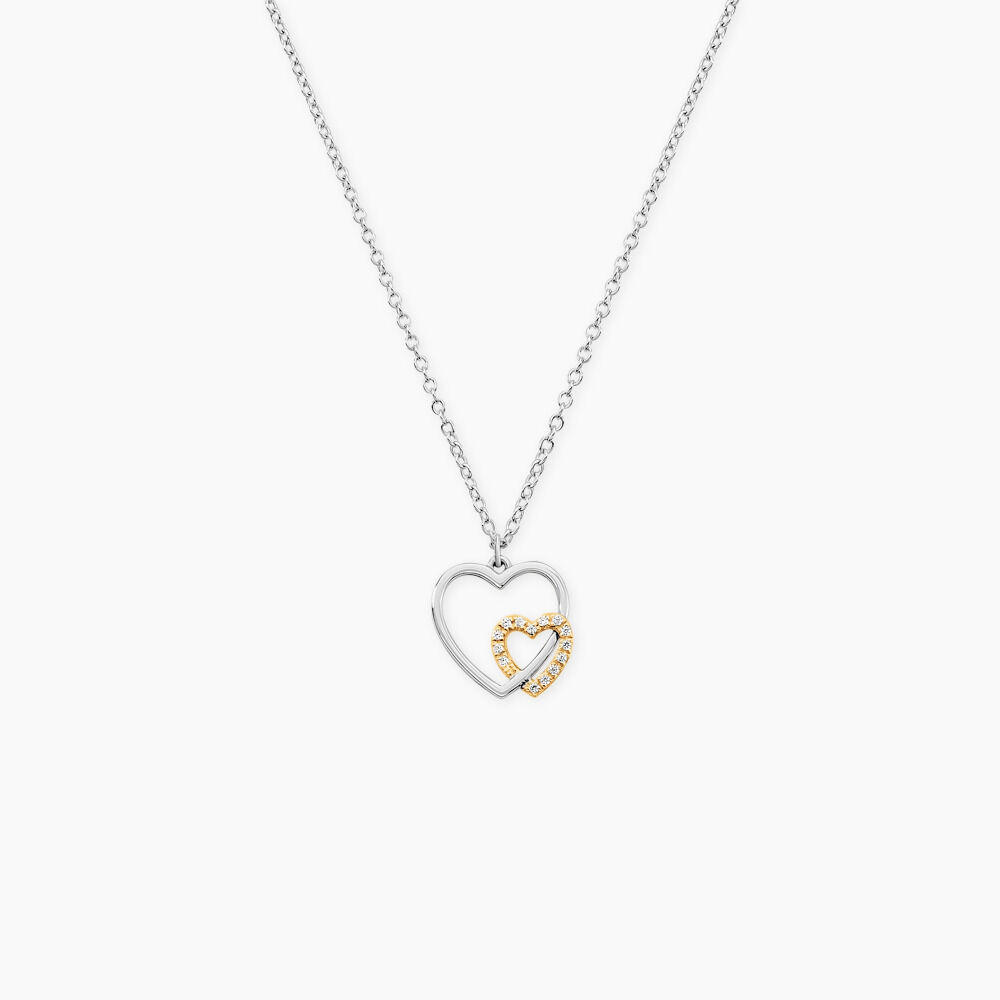Collier Ticia Or Jaune Argent Blanc Oxyde De Zirconium - Colliers avec pierres Femme | Marc Orian