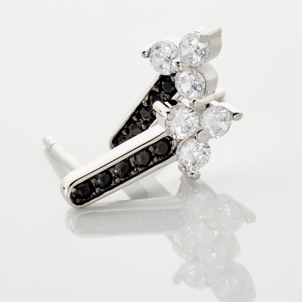 Boucles D'oreilles Puces Robinson Argent Oxydes De Zirconium - Puces Femme | Marc Orian