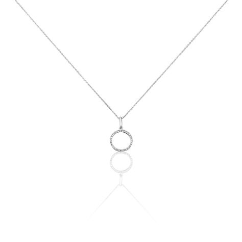 Collier Gr&acirc;ces Argent Blanc Oxyde De Zirconium - Colliers avec pierres Femme | Marc Orian