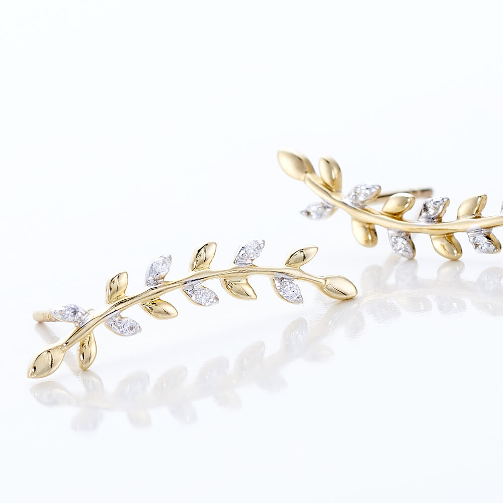 Bijoux D'oreilles Eloiza Or Jaune Oxyde De Zirconium - Piercings d'oreilles Femme | Marc Orian