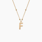 Collier Plaqu&eacute; Or Jaune Lettra - Colliers ete Femme | Marc Orian