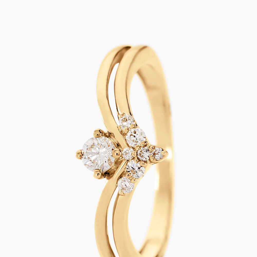 Bague Anastasio Or Jaune Diamant - Solitaires Femme | Marc Orian