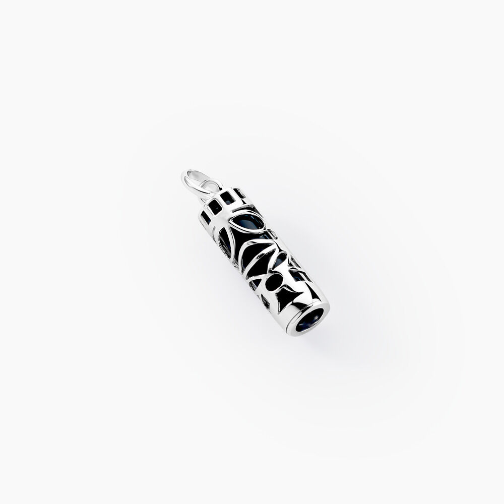 Pendentif Tiki Argent Blanc Onyx - Bijoux fantaisie Famille | Marc Orian
