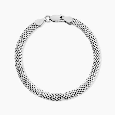 Bracelet Christine Argent Blanc - Bracelets fantaisie Femme | Marc Orian