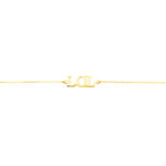 Bracelet Or Jaune Elyna Message Lol - Bracelets cha&icirc;nes Femme | Marc Orian