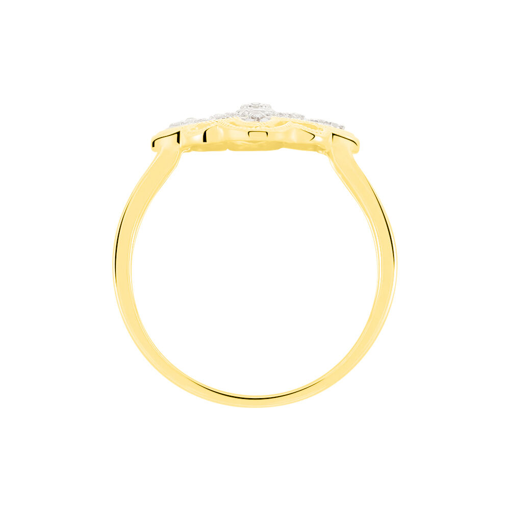 Bague Veda Or Jaune Diamant - Bagues pierres pr&eacute;cieuses Femme | Marc Orian