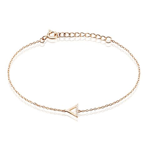 Bracelet Lorena Argent Rose Oxyde De Zirconium - Bracelets chaînes Femme | Marc Orian