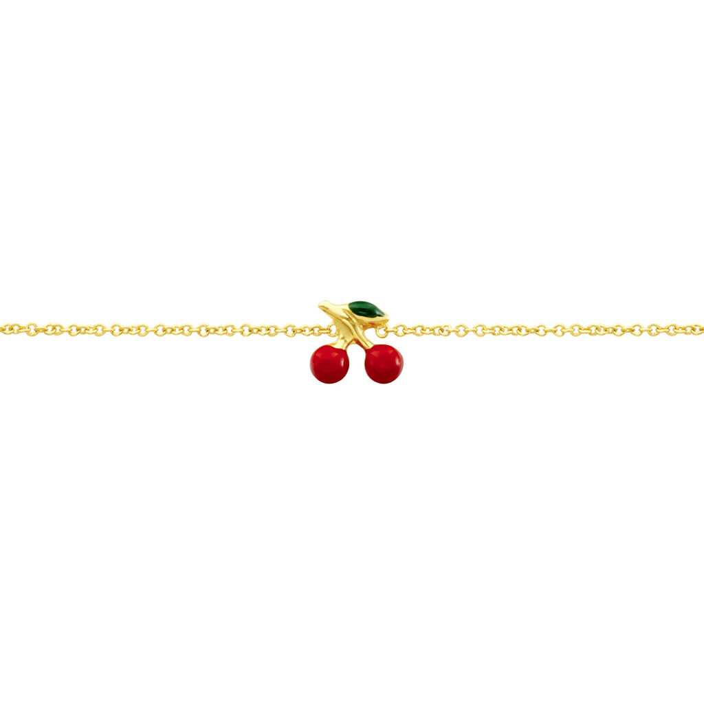 Bracelet Cherry Cerise Or Jaune - Bracelets chaînes Enfant | Marc Orian