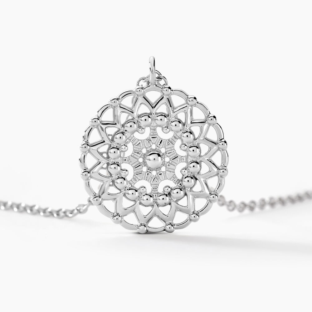 Collier Sophina Argent Blanc - Colliers fantaisie Femme | Marc Orian