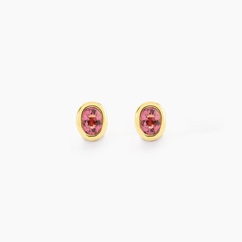 Boucles D'Oreilles Puces Poem Argent Jaune Tourmaline - Puces Femme | Marc Orian
