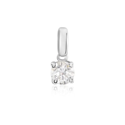 Pendentif Aphrodite Or Blanc Diamant - Parures de mariage Femme | Marc Orian