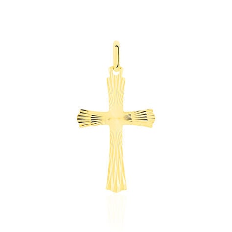 Pendentif Benny Croix Ciselee Or Jaune - Pendentifs Famille | Marc Orian